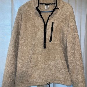 PINK sherpa quarter zip